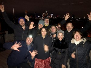 NY Eve with a bunch of folks (AWB, Peter, SMB, Andrea, George, Ron, H1, Alyssia, HVW)