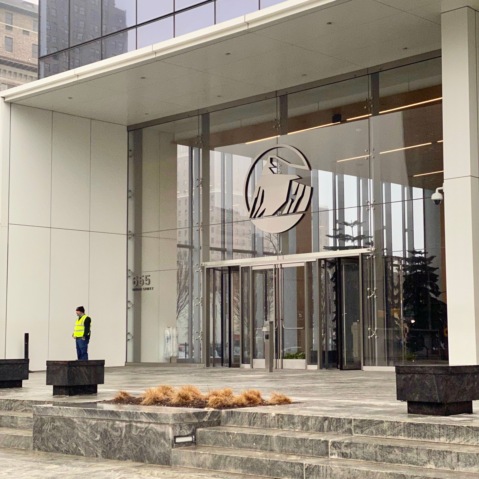 Return to Work - Prudential Tower entrance