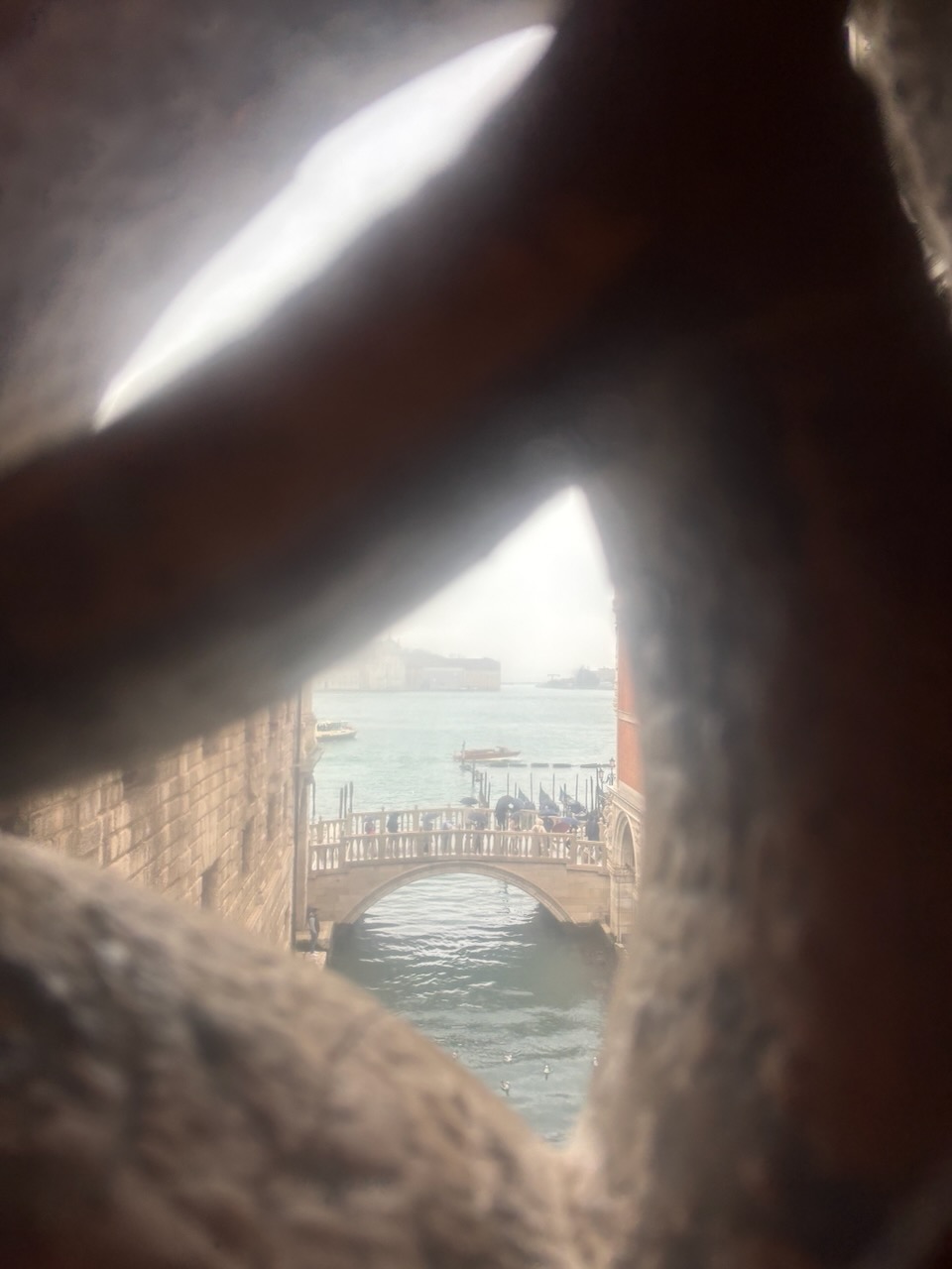 View from the bridge of sighs (No photography allowed, BTW).